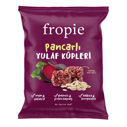 FROPİE Glutensiz Yulaf Küpleri Pancarlı 36g