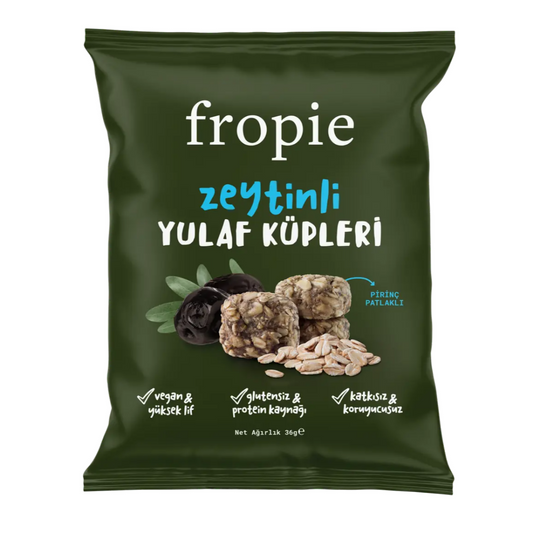 FROPİE Glutensiz Yulaf Küpleri Zeytinli 36g