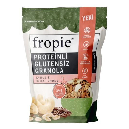 FROPİE Kajulu & Keten Tohumlu Proteinli Granola 240g