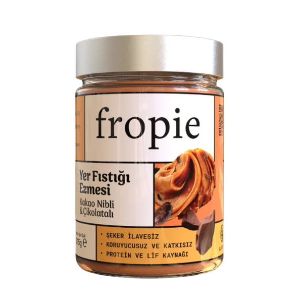 FROPİE Yer Fıstığı Ezmesi Kakao Nibli ve Çikolatalı 315g