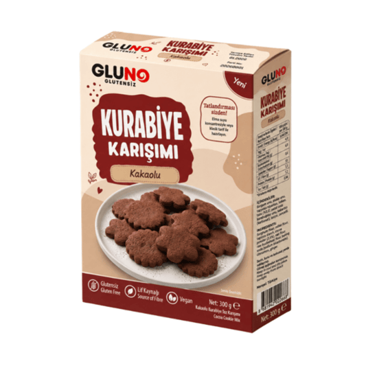GLUNO Glutensiz Kakaolu Kurabiye Karışımı 300g