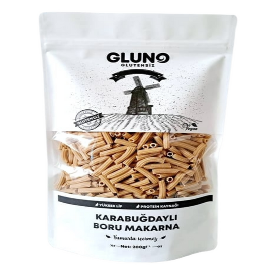 GLUNO Glutensiz Karabuğdaylı Boru Makarna 200g