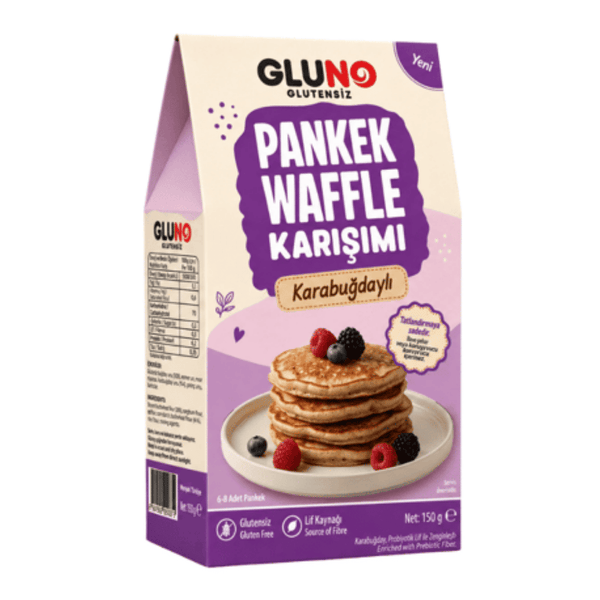 GLUNO Glutensiz Karabuğdaylı Pankek Waffle Karışımı 150g