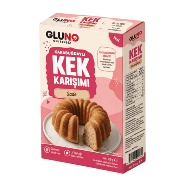 GLUNO Glutensiz Karabuğdaylı Sade Kek Karışımı 350g