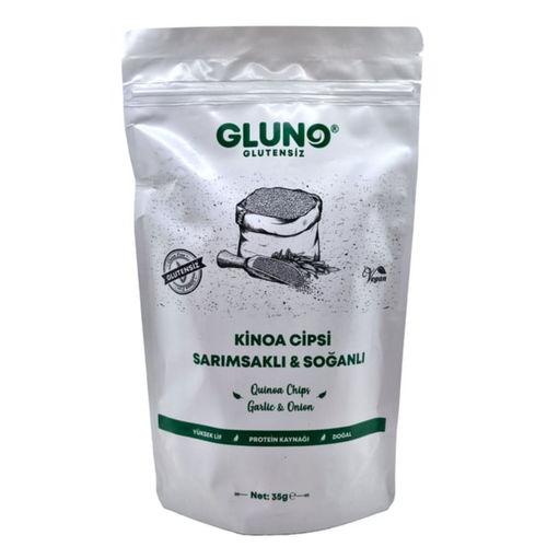 GLUNO Glutensiz Kinoa Cipsi Sarımsaklı Soğanlı 35g