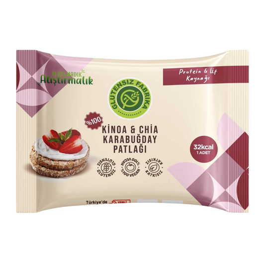 GLUTENSİZ FABRİKA Kinoa&Chia Karabuğday Patlağı 24g