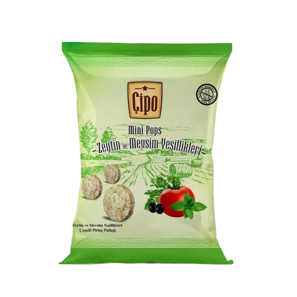 GLUTENSİZ FABRİKA Çipo Zeytin ve Mevsim Yeşillikleri 60g