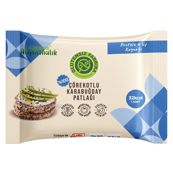 GLUTENSİZ FABRİKA Çörekotlu Karabuğday Patlağı 24g