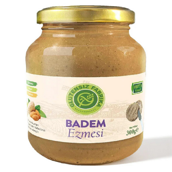 GLUTENSİZ FABRİKA Glütensiz %100 Badem Ezmesi 300g