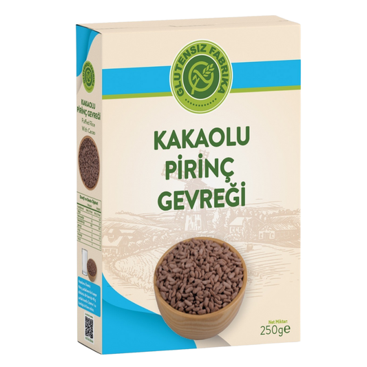 GLUTENSİZ FABRİKA Glutensiz Kakaolu Pirinç Gevreği 250g