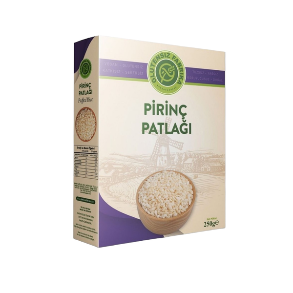 GLUTENSİZ FABRİKA Glutensiz Pirinç Patlağı Sade 250g
