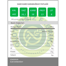 Görseli Galeri görüntüleyiciye yükleyin, GLUTENSİZ FABRİKA Sade Kare KarabuğdayPatlağı 30g
