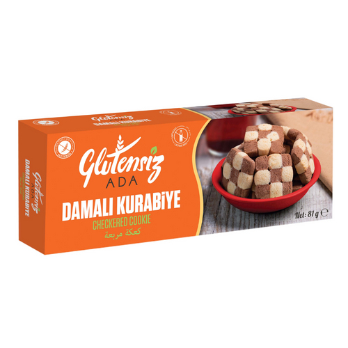 GLUTENSİZ ADA Damalı Kurabiye 81g