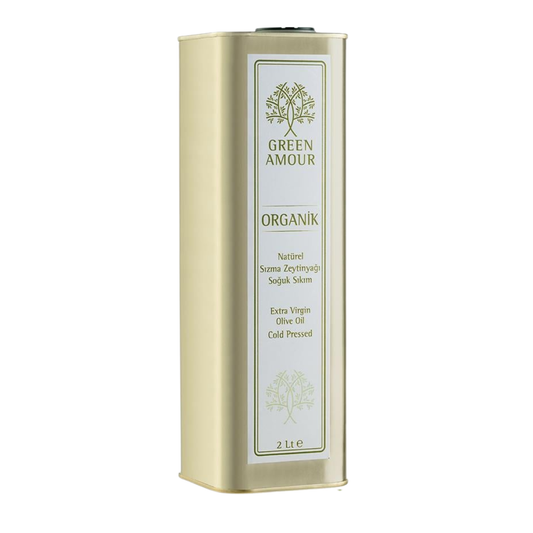 GREEN AMOUR Organik Soğuk Sıkım 0,26 Asit Zeytinyağı 2 Litre