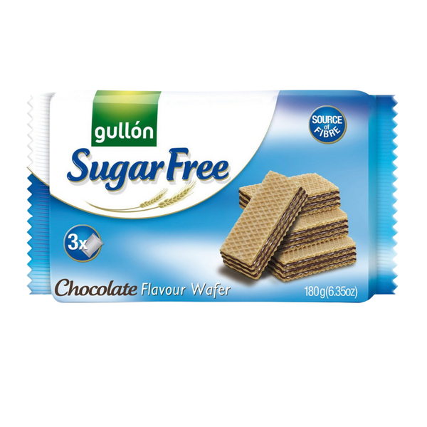 GULLON Kakao Krema Dolgulu Şekersiz Gofret 180g
