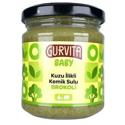 GURVİTA Baby Kuzu İlikli Kemik Sulu Brokoli 165g