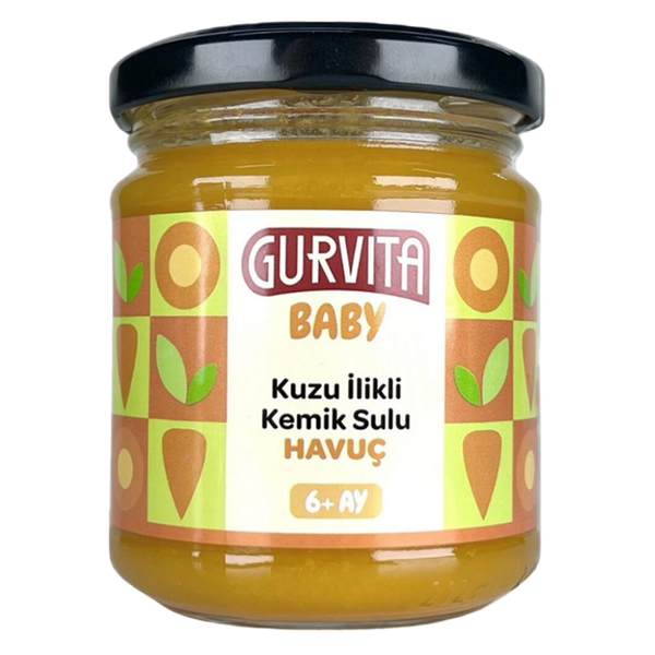 GURVİTA Baby Kuzu İlikli Kemik Sulu Havuç 165 g