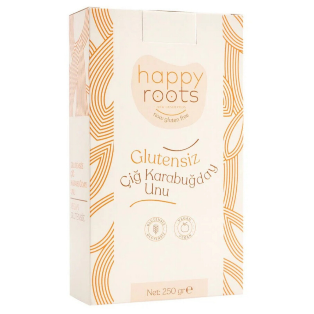 HAPPY ROOTS Glutensiz Çiğ Karabuğday Unu 250g – Özel Beslenme