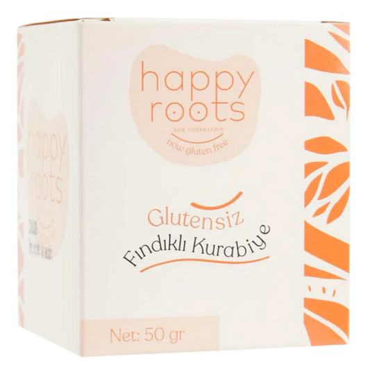HAPPY ROOTS Glutensiz Fındıklı Kurabiye 50g