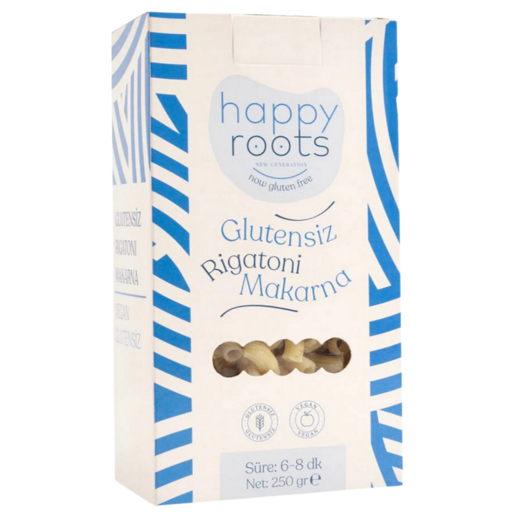 HAPPY ROOTS Glutensiz Rigatoni Makarna 250g – Özel Beslenme
