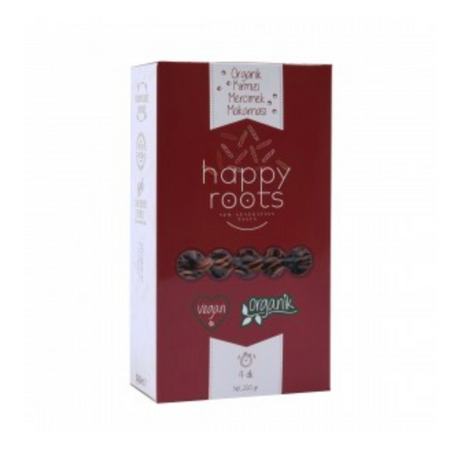 HAPPY ROOTS Organik Kırmızı Mercimek Makarnası 200g