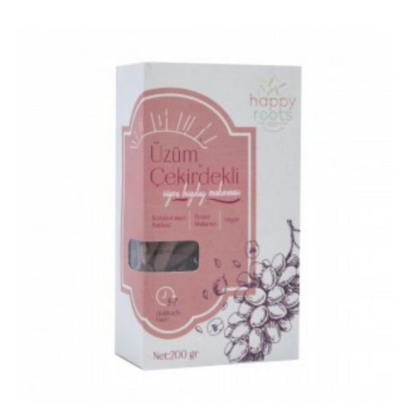 HAPPY ROOTS Üzüm Çekirdekli Siyez Makarnası 200g