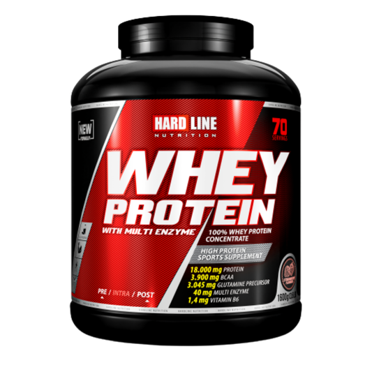 HARDLİNE %100 Whey Protein Çilek 1600g