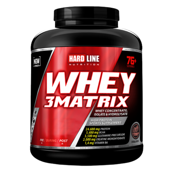 HARDLINE Whey 3Matrix Çilek 2300g