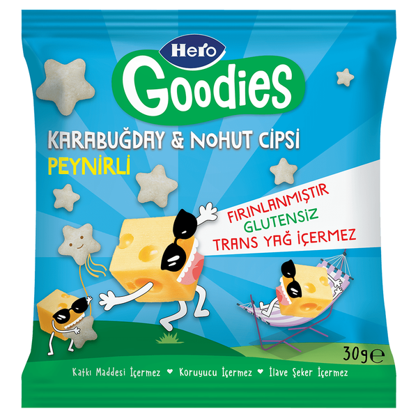 HERO Goodies Peynir Tadında Karabuğday ve Nohut Cipsi