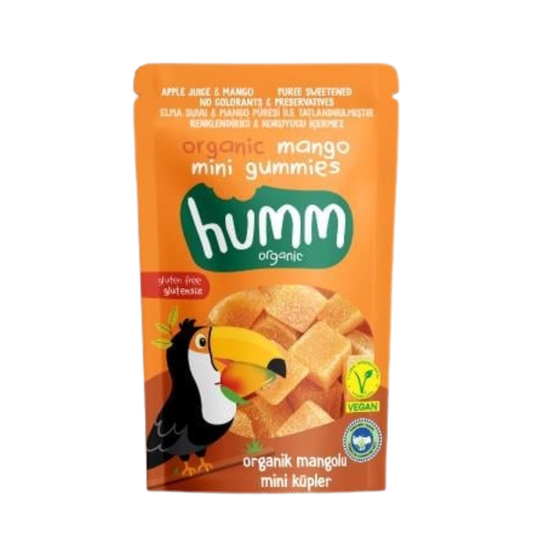 HUMM Organik Glutensiz Vegan Mangolu Mini Küpler 30g