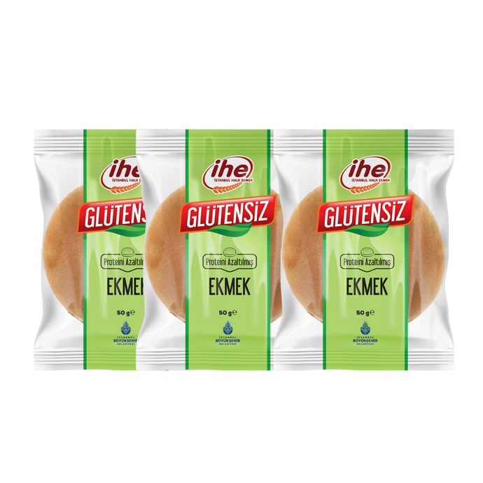 İHE Düşük Proteinli Ekmek 50g x3 (Açıklamayı okuyunuz)