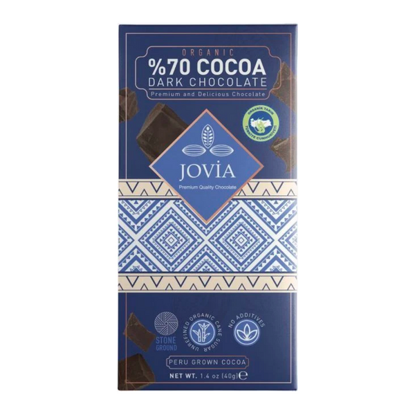 JOVİA Organik %70 Bitter Çikolata 40g