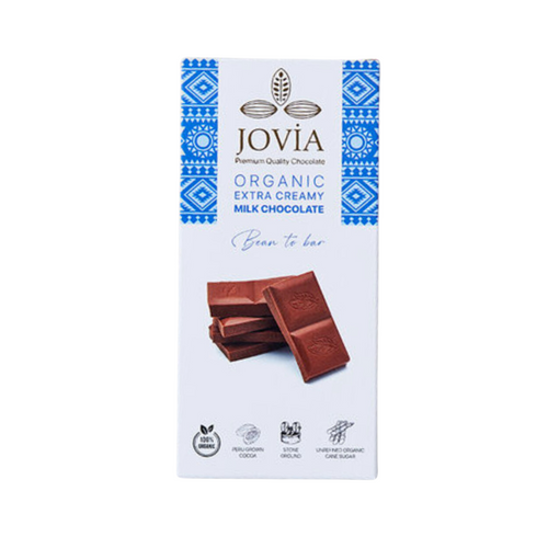 JOVIA Organik Çikolata Ekstra Sütlü 85g