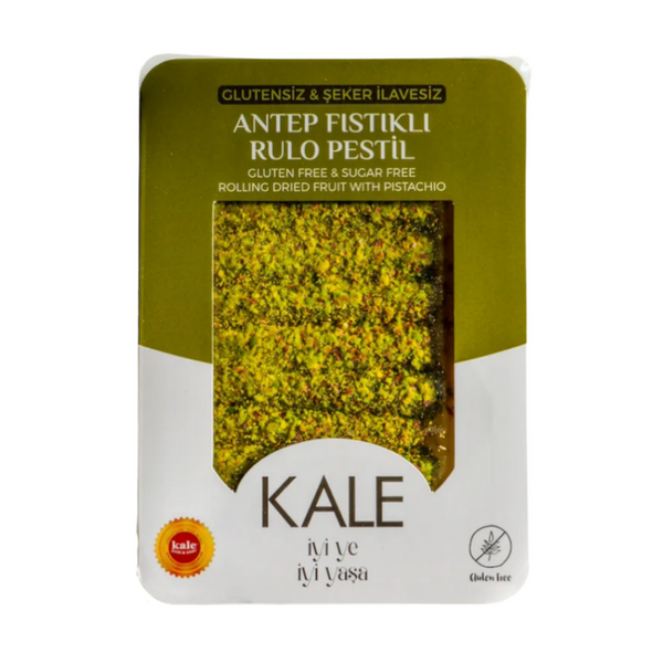 KALE Glutensiz & Rafine Şeker İlavesiz Antep Fıstıklı Rulo Pestil 230g