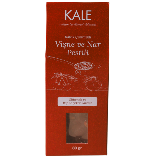 KALE Kabak Çekirdekli Vişne ve Nar Pestili 80g