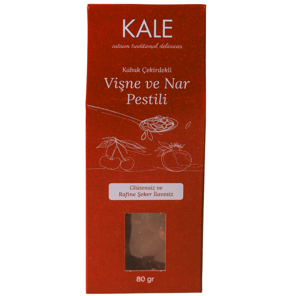 KALE Kabak Çekirdekli Vişne ve Nar Pestili 80g