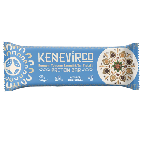 KENEVİRCO Kenevir Tohumu Ezmeli Yer Fıstıklı Protein Bar 32g