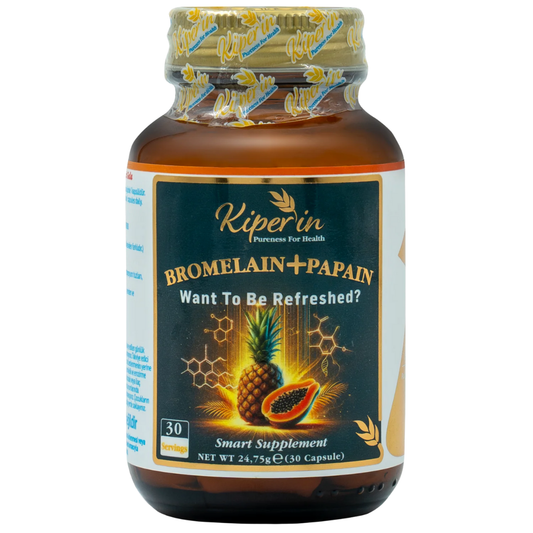 KİPERİN Bromelain+Papain 30 Kapsül
