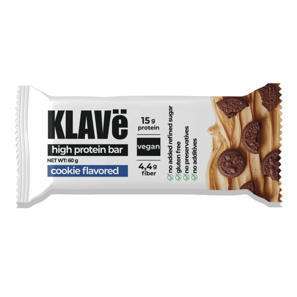 KLAVE Kurabiye Aromalı Protein Bar 60g
