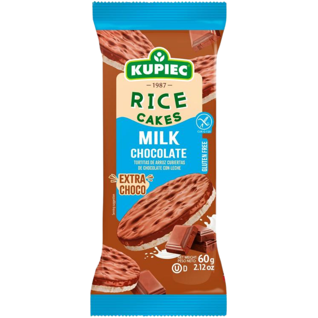 KUPİEC Sütlü Çikolatalı Pirinç Patlağı 60g – Özel Beslenme