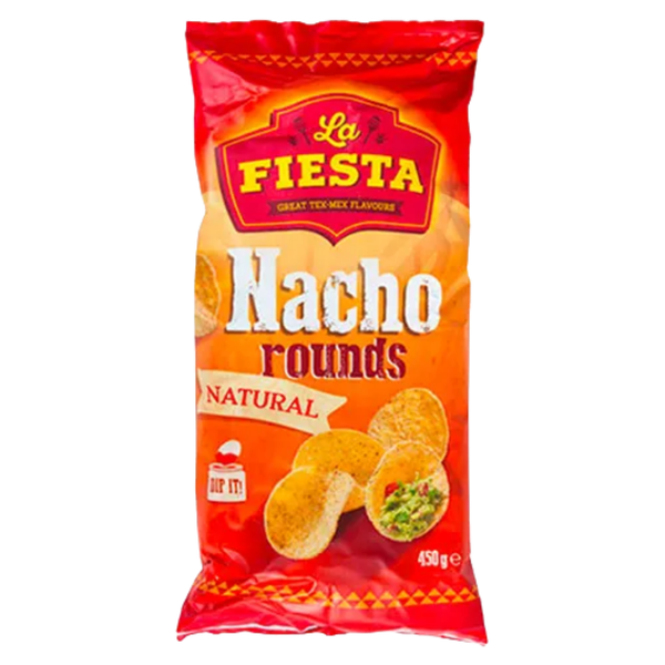 LA FİESTA Sade Yuvarlak Tortilla Cips 450g