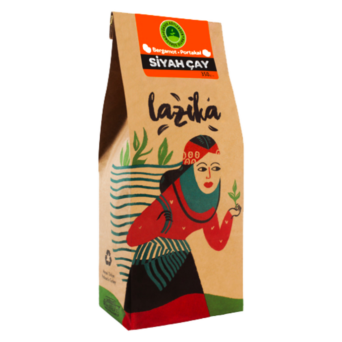 LAZİKA Bergamot-Portakal Aromalı Çay 350g
