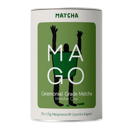 MAGO 10x Ceremonial Grade Matcha Nespresso Uyumlu Kapsül