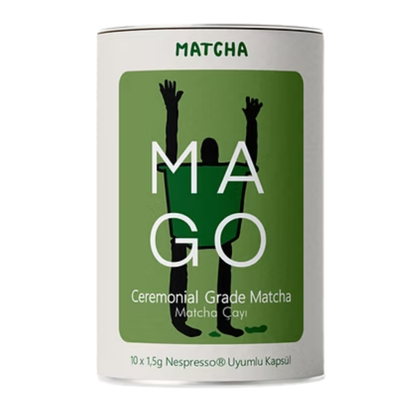 MAGO Ceremonial Grade Matcha Nespresso Uyumlu Kapsül x 10