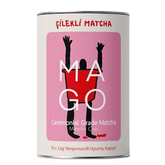 MAGO Ceremonial Grade Matcha Nespresso Uyumlu Kapsül x 10 Çilekli