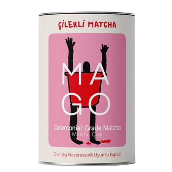 MAGO Ceremonial Grade Matcha Nespresso Uyumlu Kapsül x 10 Çilekli