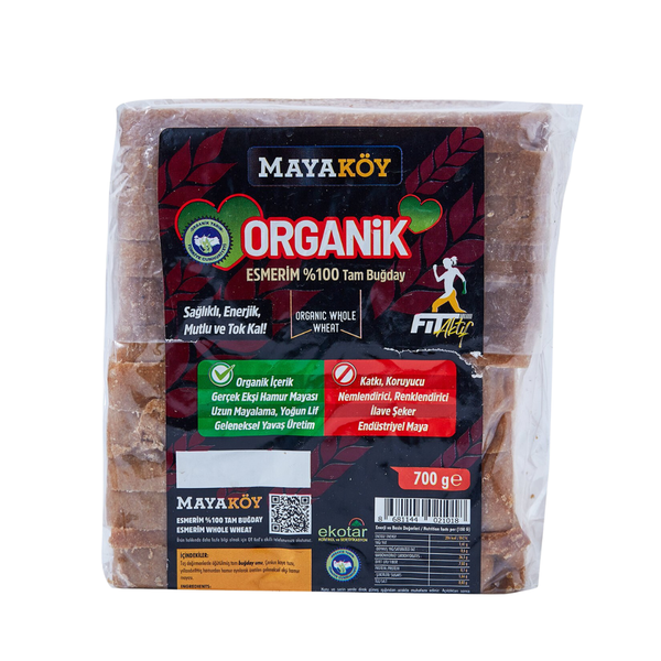 MAYAKÖY Organik Esmer Ekmek Paketli 700g
