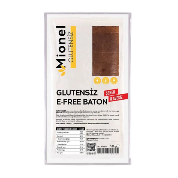 MİONEL Glutensiz E-Free Baton Ekmek 320g