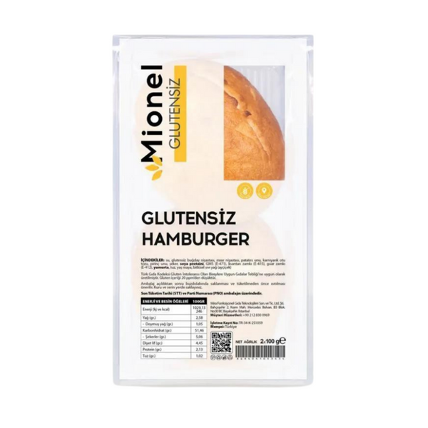 MİONEL Glutensiz Hamburger Ekmeği 200g