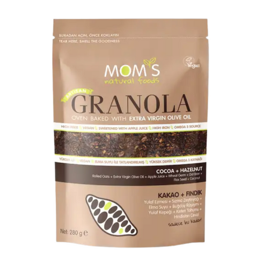MOM'S NATURAL FOODS Kakao & Fındık Granola 280g